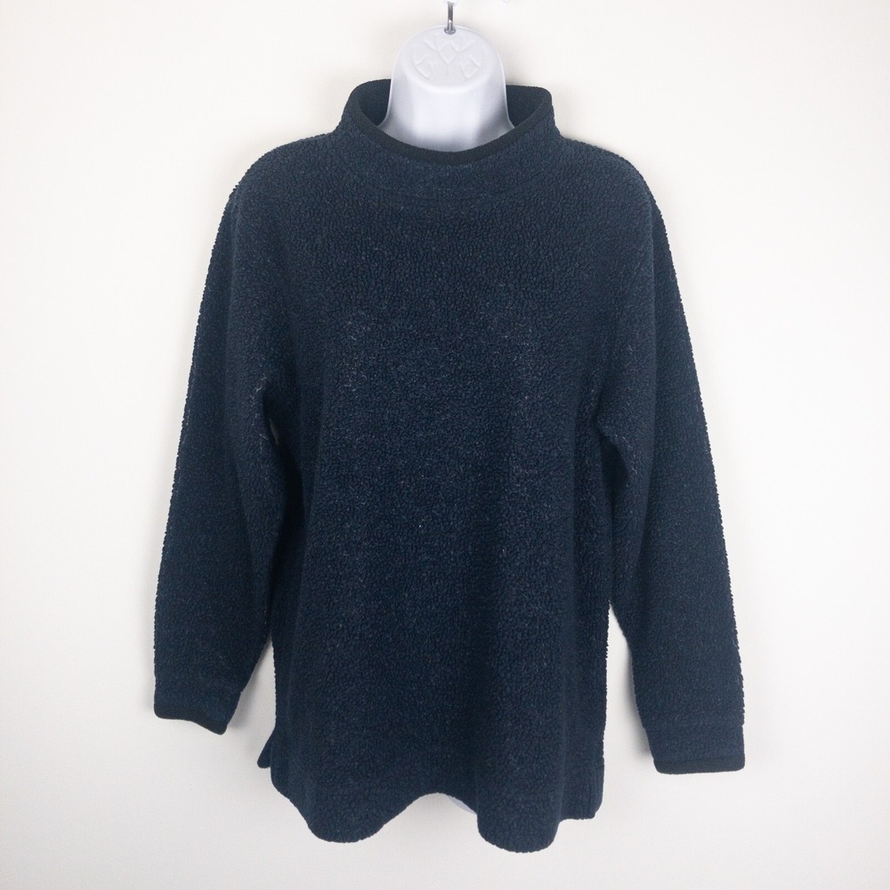 L.L. Bean Navy Mock Neck Sweatshirt